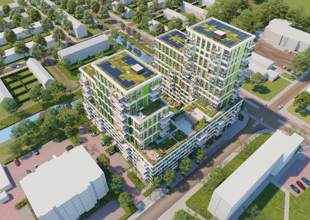 Render bouwplan Groen van Prinsterenlaan
