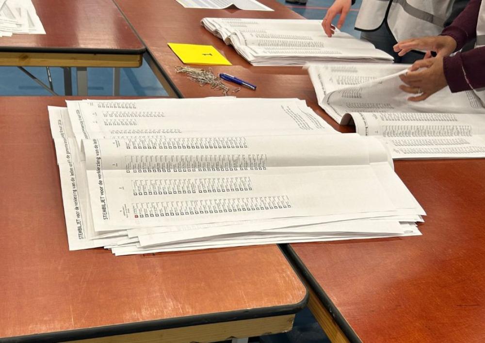 Stemmen tellen in Amstelveen