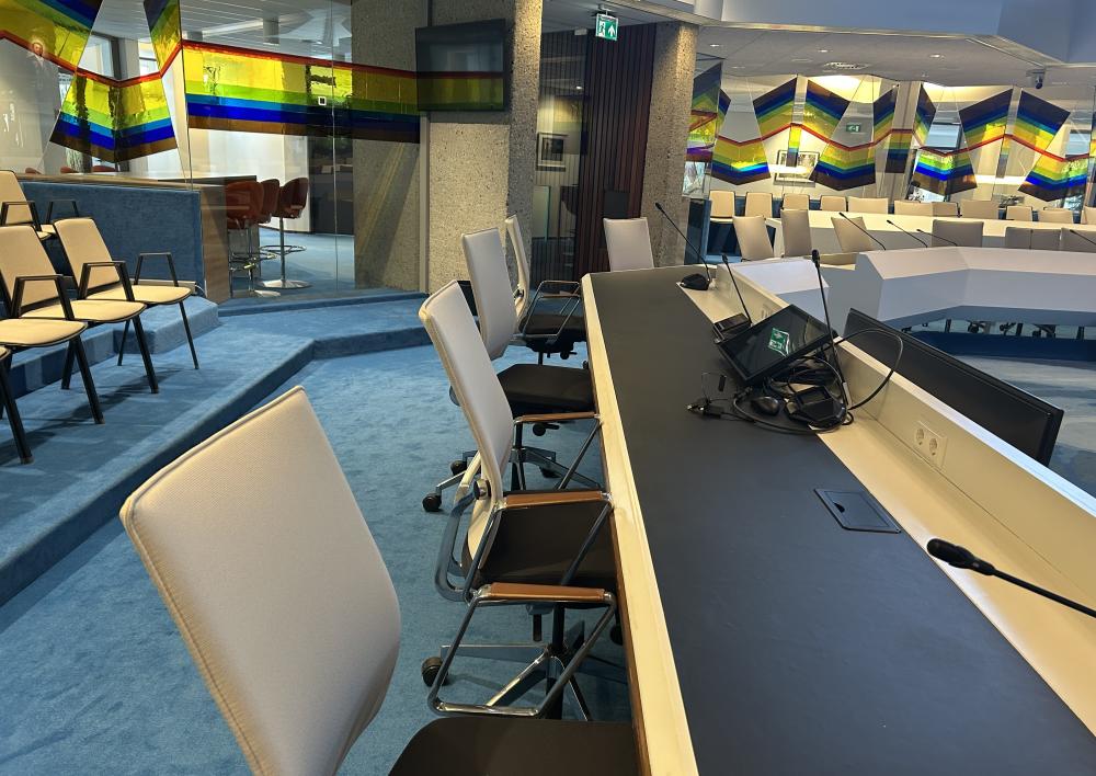 Zetels in de raadzaal