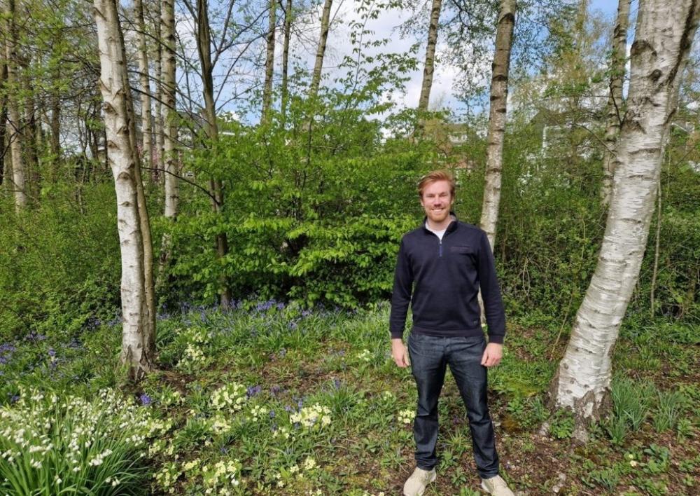 Maarten de Haan in het groen