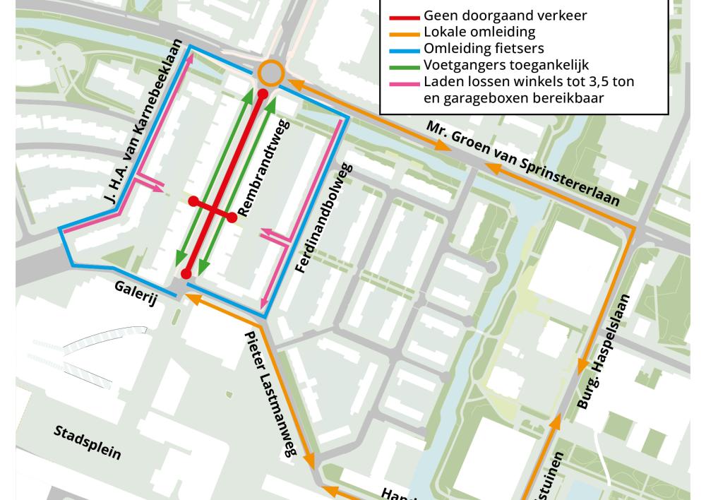 Omleiding Rembrandtweg