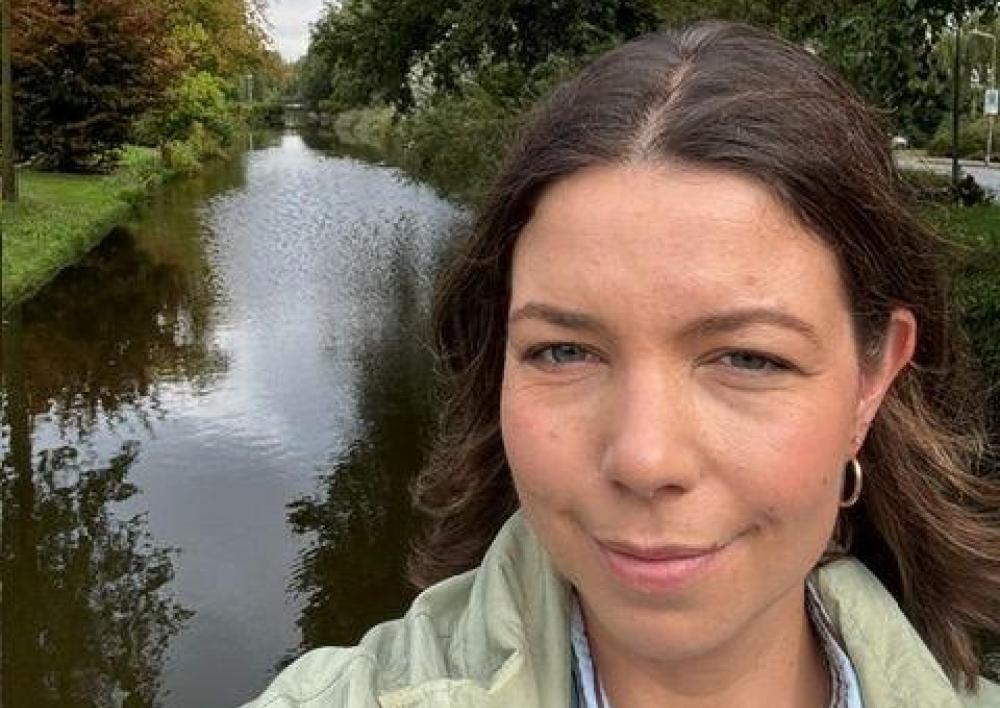 Laura Platenkamp in het Amsterdamse Bos