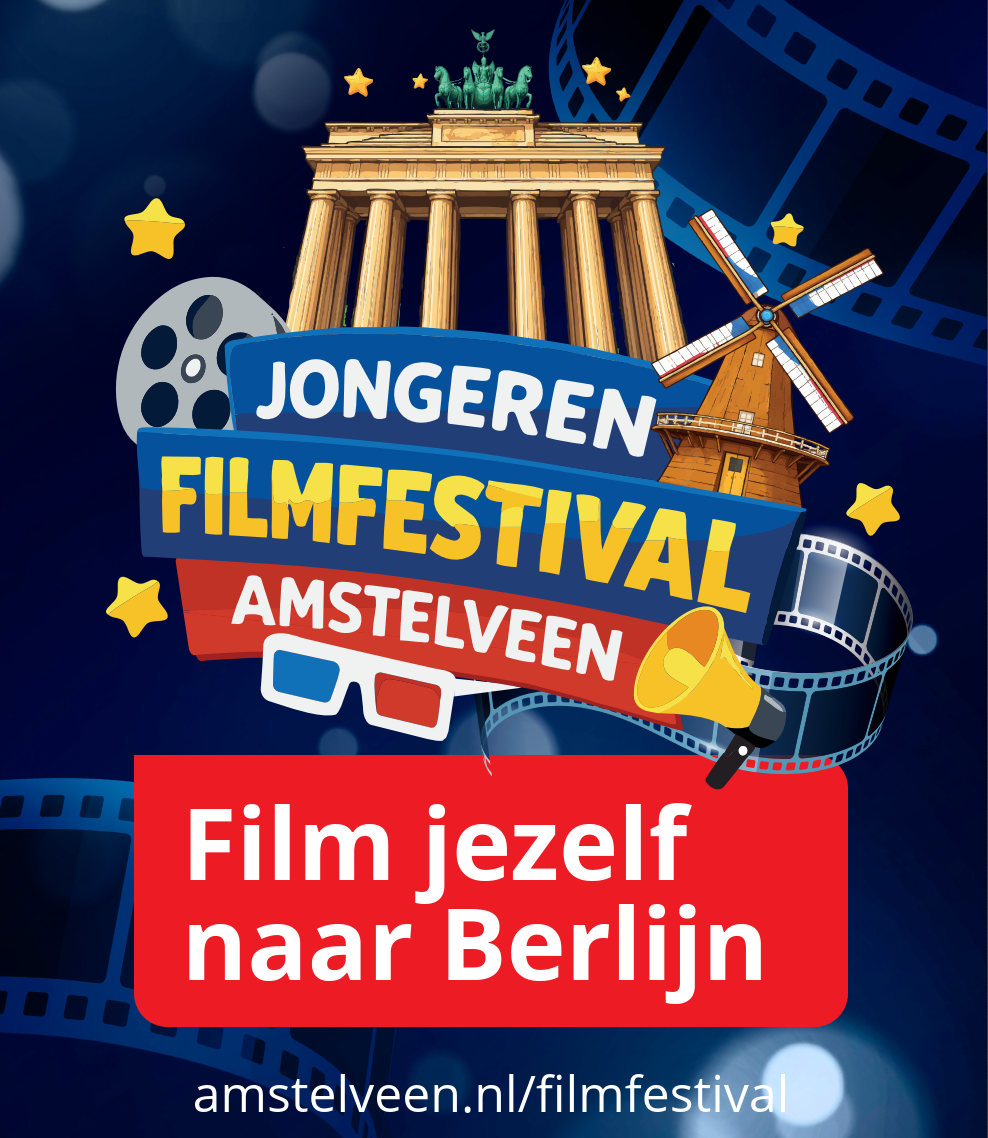 Poster van het Jongeren Filmfestival Amstelveen.