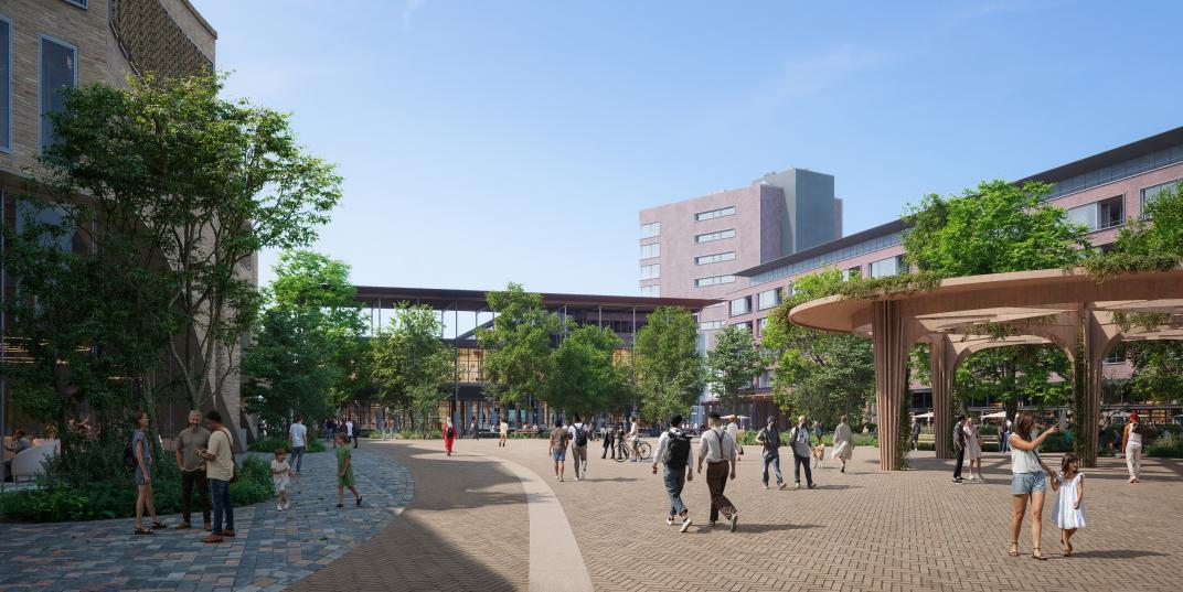 Impressie van het nieuwe Stadsplein