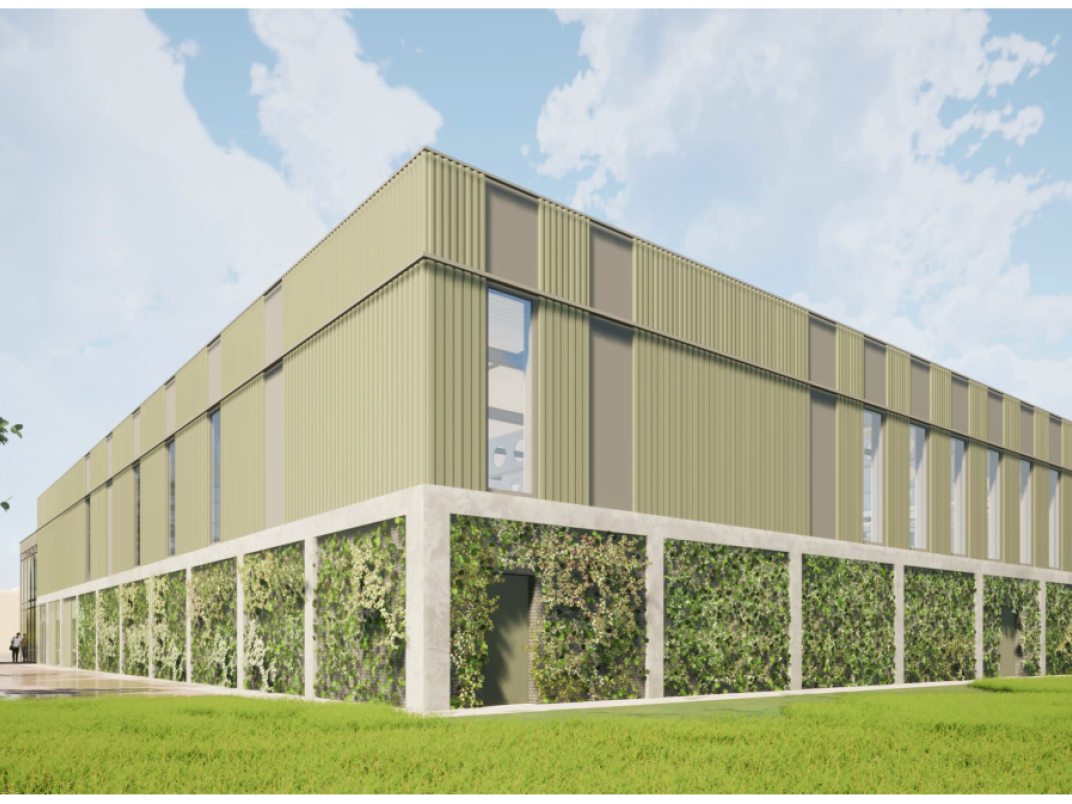 Impressie van de nieuwe sporthal