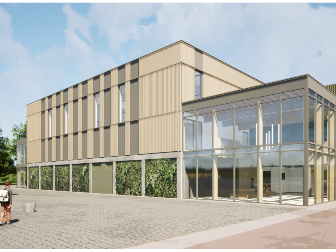 Impressie van de nieuwe sporthal