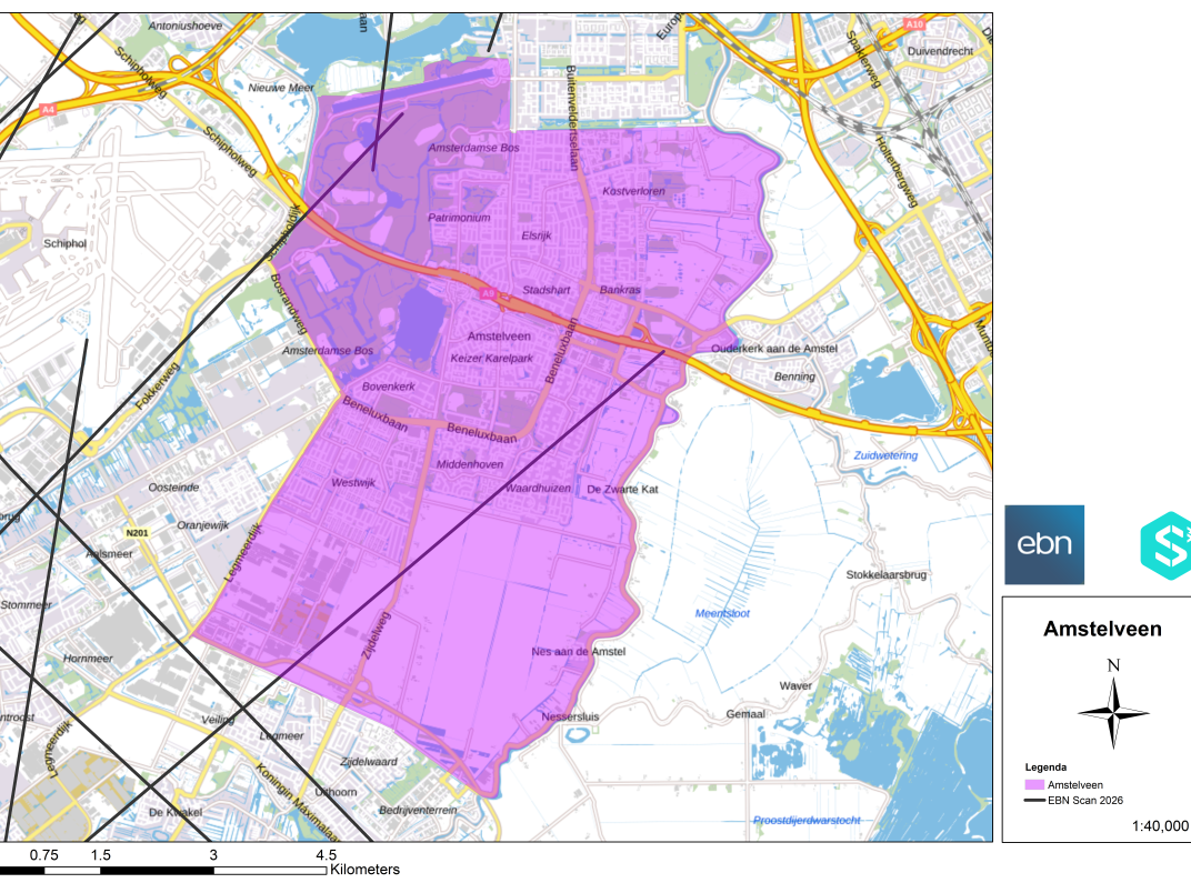 Kaart Amstelveen bodemonderzoek